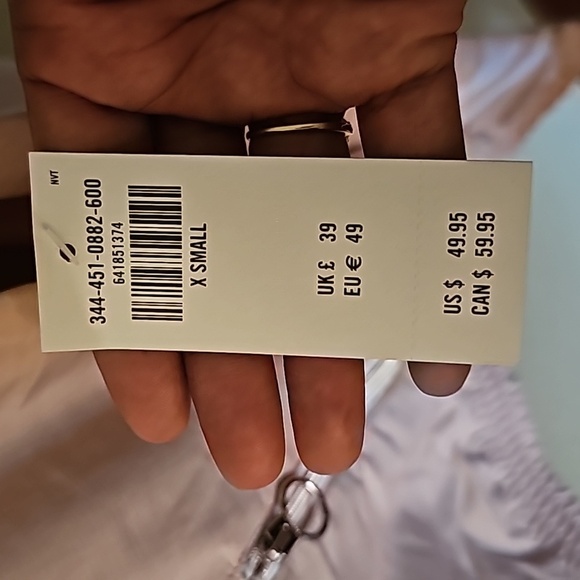 Pink cropped chic windbreaker jacket with white stripes size xs NWT - Picture 4 of 5